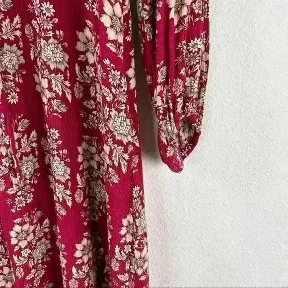 American Eagle AE Floral Long Sleeve Dress Boho southwestern tribal print Fall - Picture 16 of 16